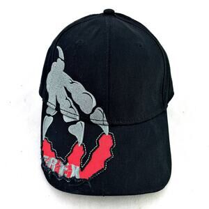 T-Rex Claw Dinosaur Baseball Hat Cap Adjustable Black Red Gray